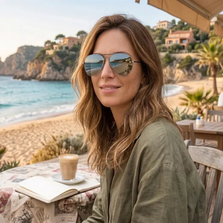 Ochelari de soare AVGSR 635BK, Aviator